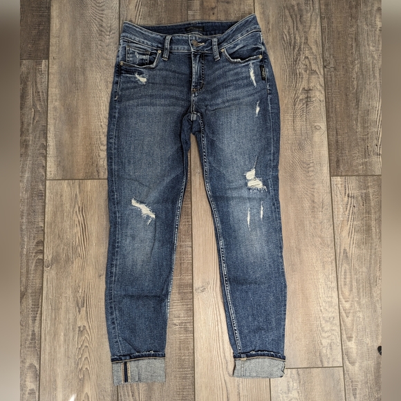 Silver jeans co Suki Mid Rise Skinny Jeans size 27 - Picture 2 of 5